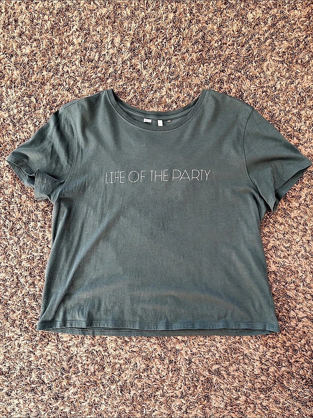 TravisMathew Life of the Party Graphic Crop Tee Green Medium